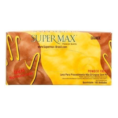 LUVA DE PROCEDIMENTO LÁTEX POWDER FREE SUPERMAX