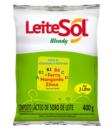 COMPOSTO LÁCTEO DE SORO DE LEITE LEITESOL BLENDY 25 X 400 g
