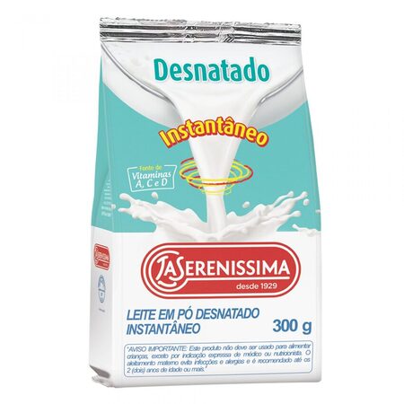 LEITE EM PO DESNATADO INST.LA SERENISSIMA 30X300G