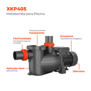 Bomba d'água para Piscina XKP405 1/3HP Bivolt - Lepono