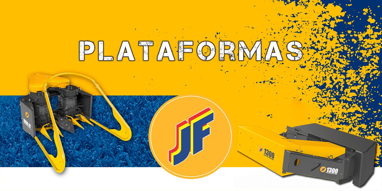 Banner Plataformas Recolhedoras JF Máquinas