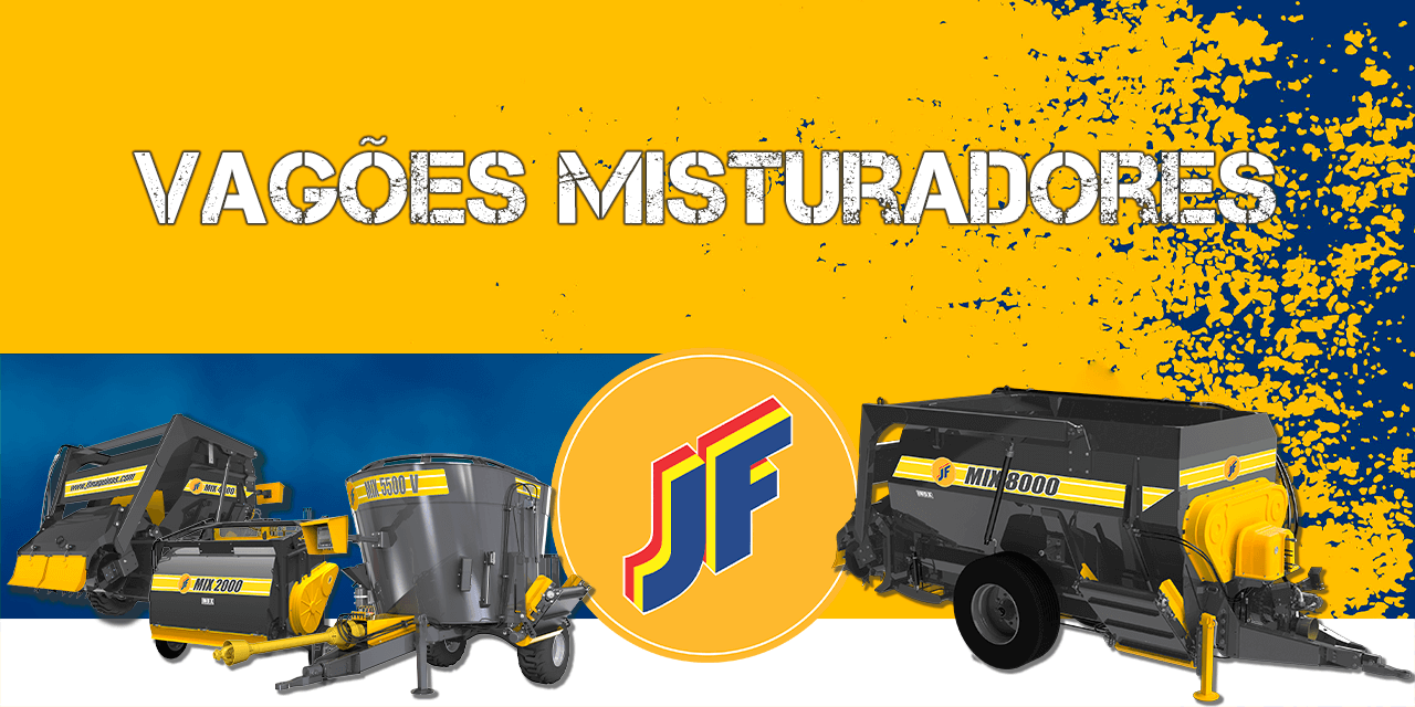 Banner Vagões Misturadores JF Máquinas