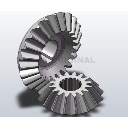 KIT COROA Z16 X Z22 CAIXA DE TRANSMISSÃO DUPLA 540 RPM JF 2300-AT