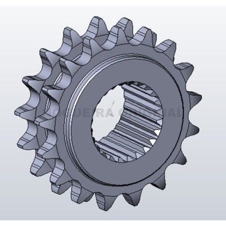ENGRENAGEM Z17 COM ESTRIADO INTERNO Z24