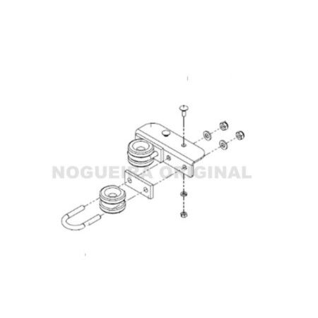 SUPORTE INFERIOR A41N PASSADOR DO BARBANTE