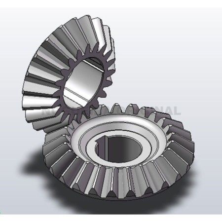 KIT ENGRENAGENS CAIXA TDP 1000RPM FRONTAL