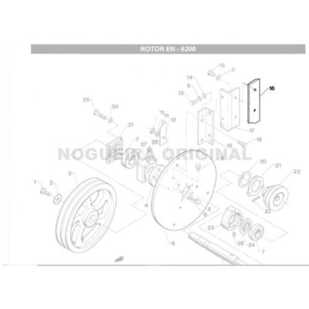 KIT DE FACAS DO ROTOR EN-6200