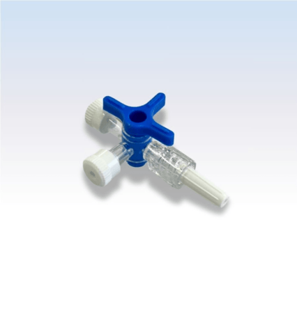 Torneirinha 3 Vias Luer Lock Rotativo - Cx c/ 50 Und