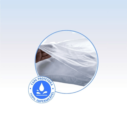 Capa impermeavel p/ travesseiro 50 x 70 cm adulto perfetto