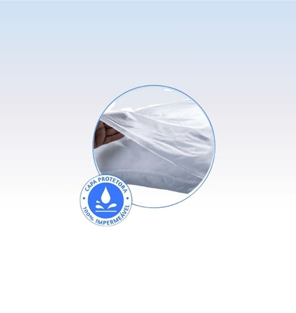 Capa impermeavel p/ travesseiro 50 x 70 cm adulto perfetto