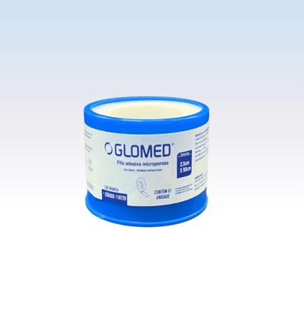 Fita Microporosa Branca 2,5 cm x 90 cm - Rolo