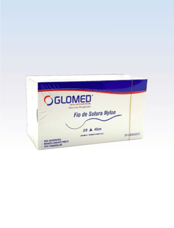 Fio de Sutura Nylon 0.0C/AG2.0 - Cx c/ 24 envelopes