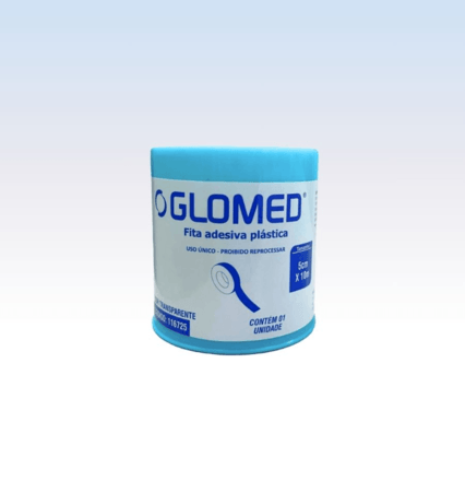 Fita plástica transparente 5 cm x 10 m glomed glpl50x10