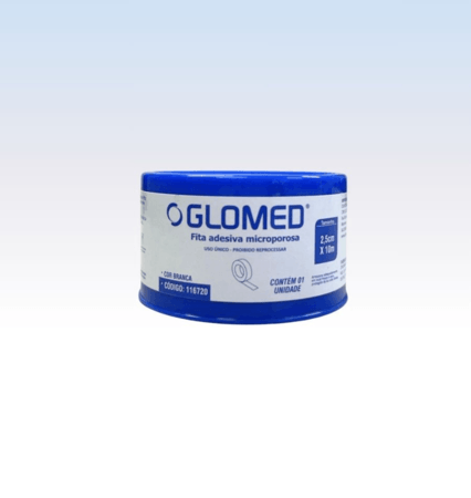 Fita Microporosa Branca 2,5 cm x 10 m - Rolo