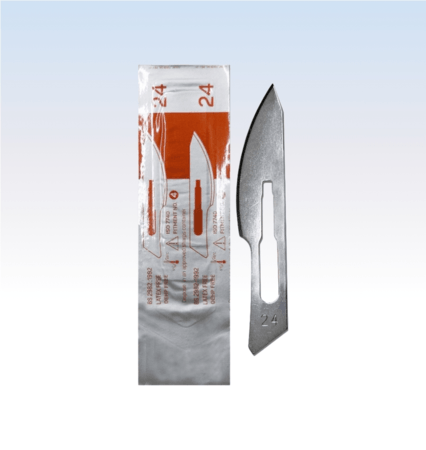 Lâmina de Bisturi 24 - Cx c/ 100 Und