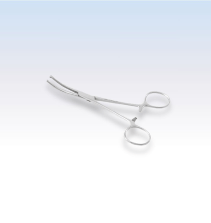 Pinça kocher curva 14 cm