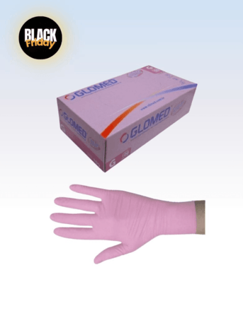 Luva de Procedimento Nitril Rosa sem Pó G - Cx c/100 Und