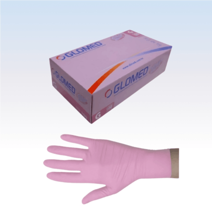 Luva de Procedimento Nitril Rosa sem Pó G - Cx c/100 Und