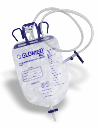 Coletor de urina sist. fechado 2000 ml com filtro glomed