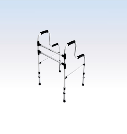 Andador Alumínio 2 Barras Fixo Sequencial - SEMINOVO