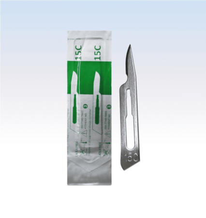 Lâmina de Bisturi 15C - Cx c/ 100 Und