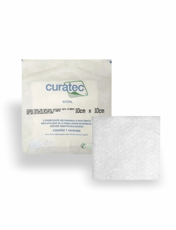 Curativo 10 x 10cm Alginato de Cálcio e Sódio Curatec - Und