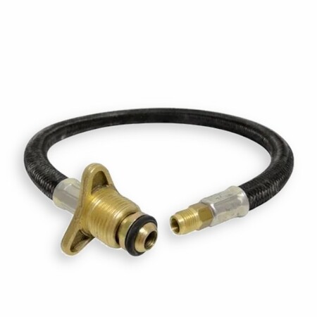 Mangueira Flexível Botijão Gás Nitrílico P45 Rosca 7/16 50cm