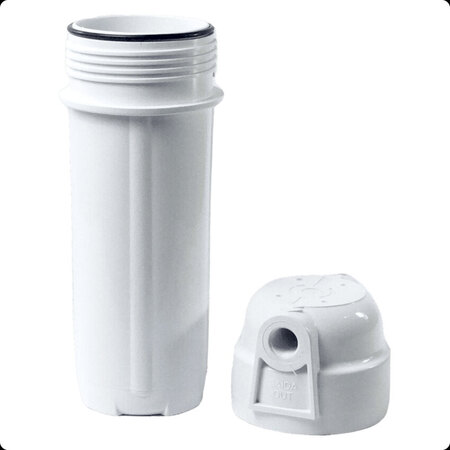CARCACA FILTRO BRANCO 10´´ ROSCA 1/2 S/REFIL