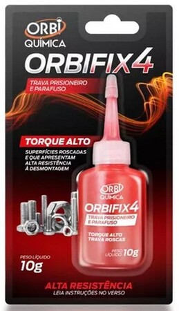 TRAVA ROSCA PARAFUSO 10GR ORBIFIX VERMELHO