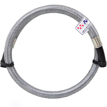 Mangueira De Gás Zincada Abnt Nbr 13419 De 2 Pontas Lisas 1m