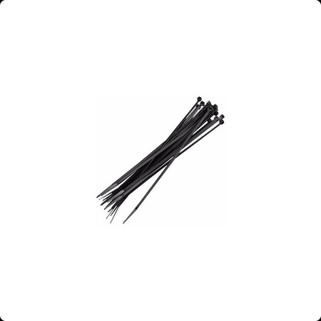 ABRACADEIRA NYLON 2.5 X 150 C/100 UN PRETA