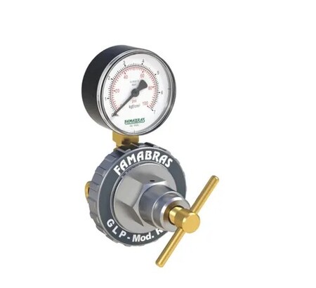 REGULADOR DE PRESSAO RI-45B GLP C/MANOMETRO