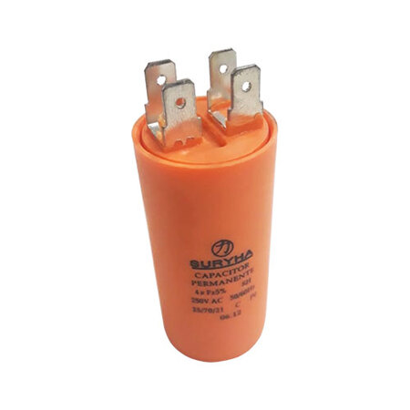 CAPACITOR C/TERM. 04,0UF 250VAC