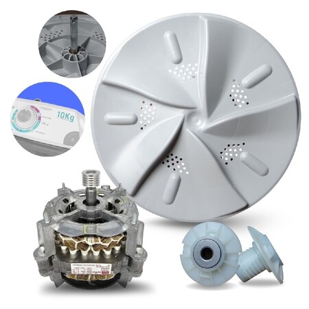 Kit Motor Lavadora semi-automatica Britania 10kg 220volts