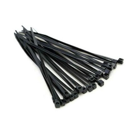 ABRACADEIRA NYLON 2.5 X 200 C/100 UN PRETA