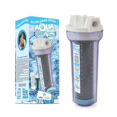 FILTRO AGUA AQUAFRESH CLEAR 10´´ AZUL CARBON BLOCK