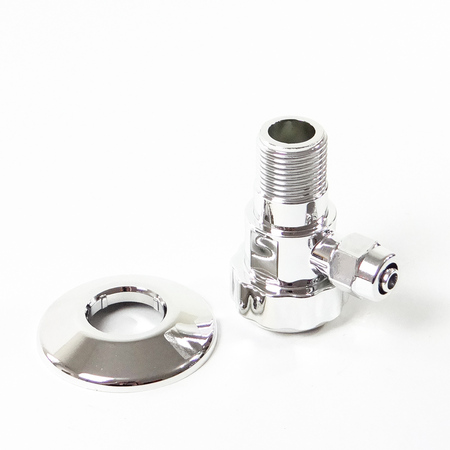 CONEXAO T S/REGULAGEM 1/2FX1/2M ABS CROMADO 9,5MM