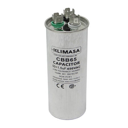 Capacitor Ar Condicionado Perma. Duplo Alum. 50+1.5uf 450vac