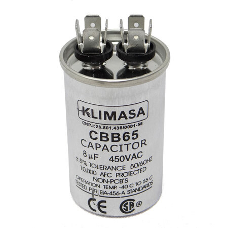 Capacitor Permanente Cbb65 8.0uf - 450vac