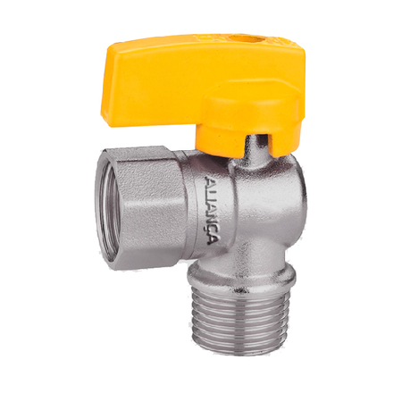 VALVULA ESFERA GLP 1/2 (MXF) ANGULAR HASTE CURTA