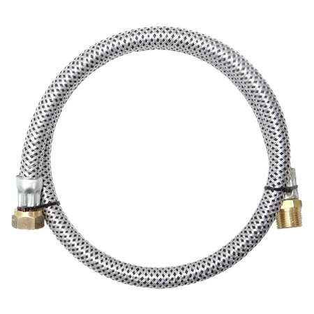 Mangueira De Gás Flexível Zincada Nitrílica Macho E Femea 1m