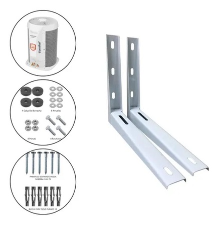 SUPORTE SPLIT 07/12000 BTUS 450MM (PAR) 80KG BARRIL