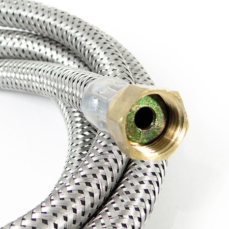 Mangueira De Gás Flexível Zincada Nitrílica Macho E Fêmea 2,5