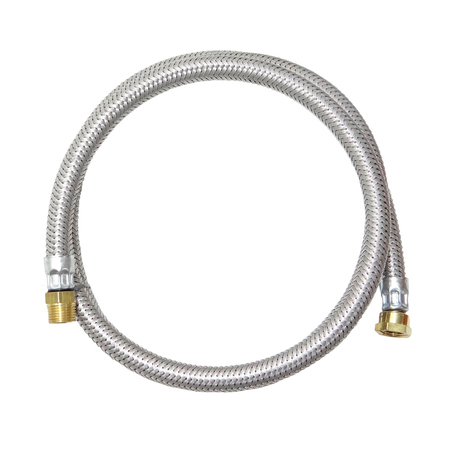 Mangueira De Gás Flexível Zincada Nitrílica Macho E Fêmea 2m