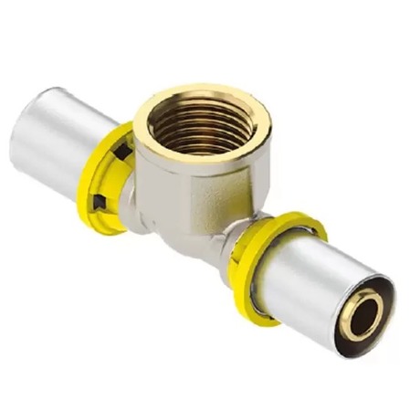 TEE FEMEA GAS 20MM X 3/4 PRENSAR