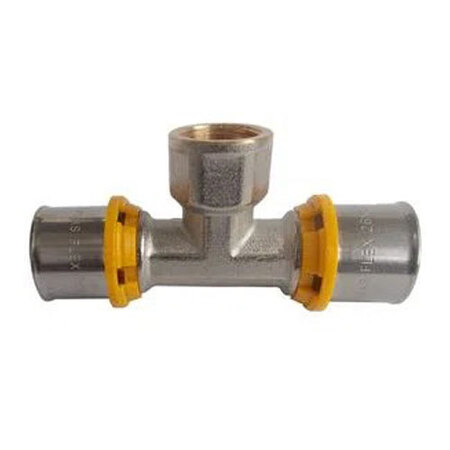 TEE FEMEA GAS 20MM X 3/4 PRENSAR