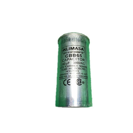 CAPACITOR PERMANENTE CBB65 ALUMINIO 60UF - 380VAC