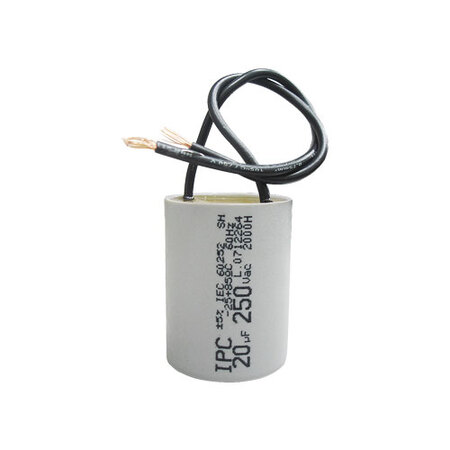 CAPACITOR C/FIO 20,0UF 250VAC