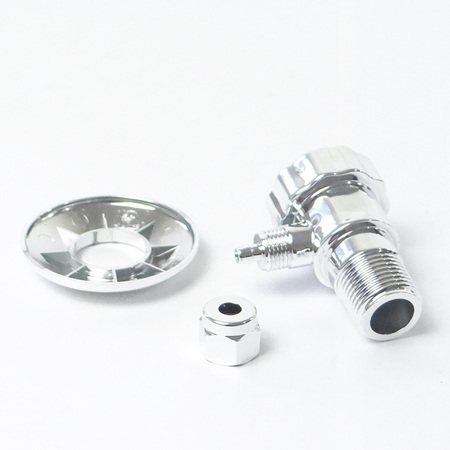 Conexão T Bebedouro S/ Regulagem 1/2 Fx 1/2m Abs Cromado 6mm