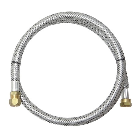 Mangueira Gás Flexível Zincada Nitrílica Macho E Fêmea 2m